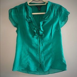 Kelly Green Banana Republic Blouse - Medium